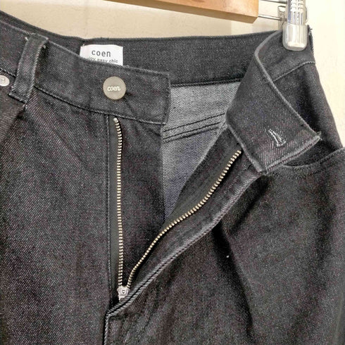 コーエン coen タックワイドデニムパンツ レディース