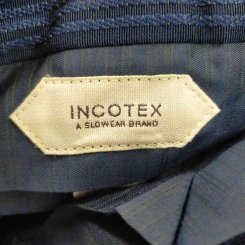 インコテックス INCOTEX ウールチェックスラックスパンツ メンズ 52