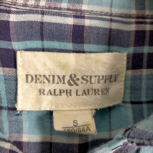 デニムアンドサプライ ラルフローレン DENIM & SUPPLY RALPH LAUREN チェック柄 ボタンダウンシャツ メンズ JPN:S