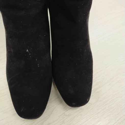 サントーニ santoni スエードロングヒールブーツ レディース JPN:36