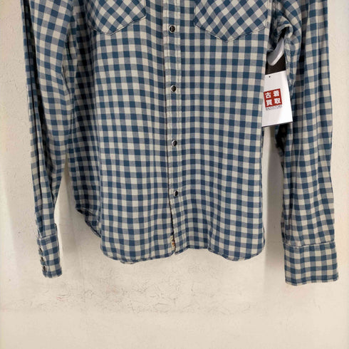 ポロジーンズカンパニーラルフローレン POLO JEANS COMPANY RALPH LAUREN SLIM FIT ギンガムチェック ウエスタンシャツ メンズ import:L