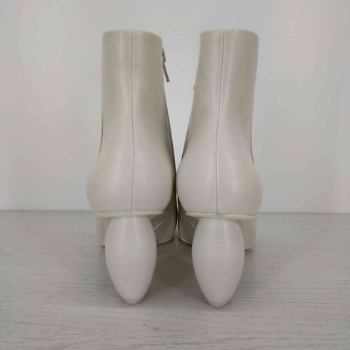 チャールズキース CHARLES & KEITH テクスチャードスカルプチュアヒール アンクルブーツ レディース JPN:23.5