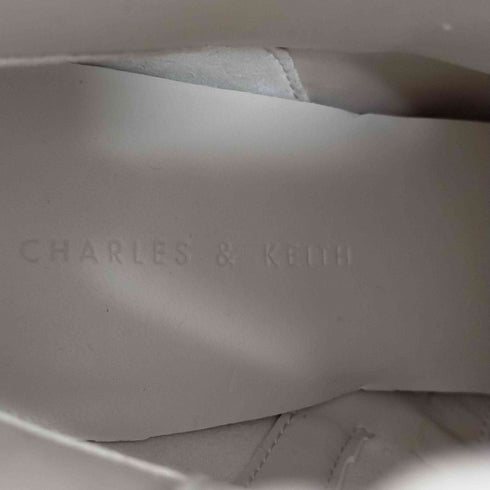 チャールズキース CHARLES & KEITH テクスチャードスカルプチュアヒール アンクルブーツ レディース JPN:23.5