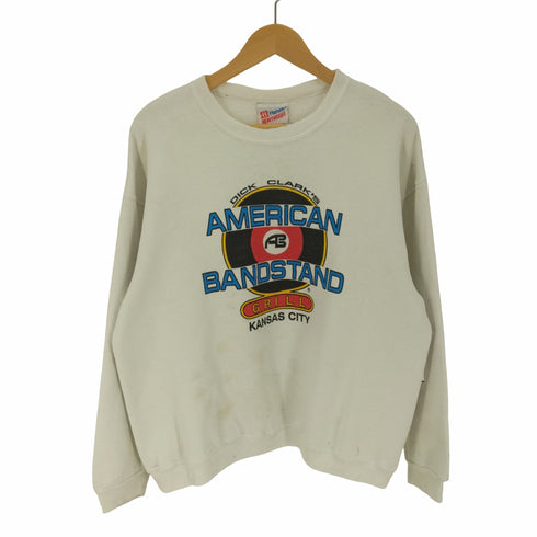 ヘインズ Hanes 90S 刺繍タグ HEAVYWEIGHT USA製 ショップ 企業 ロゴ プリント クルーネック スウェット メンズ GRAND/GRANDE LARGE