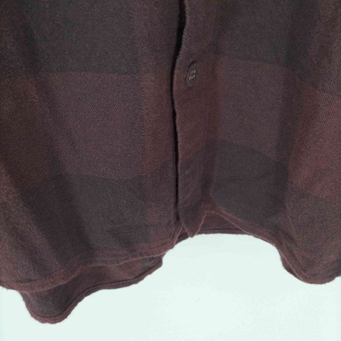ホワイトマウンテニアリング WHITE MOUNTAINEERING 18AW HERRINGBONE BIG CHECK FLANNEL SHIRT WITH ZIPPED BIG CHEST POCKETS メンズ JPN:1
