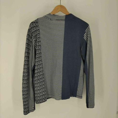 エンジニアードガーメンツ Engineered Garments USA製 クレイジー 切り替え コットン カーディガン メンズ JPN:S