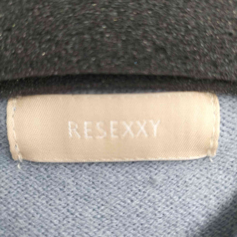 リゼクシー RESEXXY 23SS ワンポイントロゴニットポロ(ブルー) レディース FREE