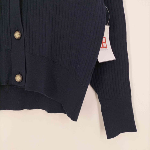 ユナイテッドアローズグリーンレーベルリラクシング UNITED ARROWS green label relaxing FFC コットンシルク リブVネックカーディガン レディース