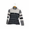 ラバンスポーツ LANVIN SPORT ボーダー柄 ハイネック ハーフジッププルオーバー レディース JPN:38
