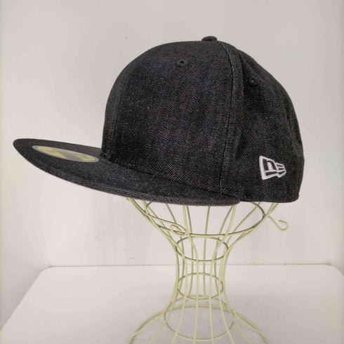 ニューエラ NEW ERA 59FIFTY ブラックデニム ベースボールキャップ メンズ 7 3/8
