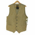 M.FLUES ヌバックレザー 切替 5連 ボタン ジレ ベスト メンズ import:L