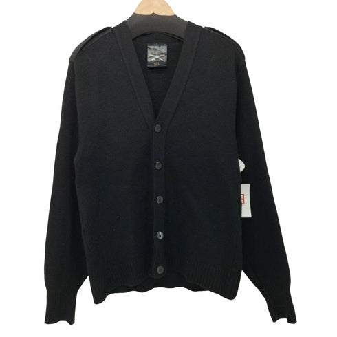 MILITARY EQUIPMENT エルボーパッチ エポレット付き ウールアクリルカーディガン メンズ 42L
