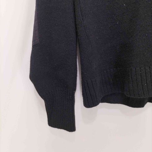 MILITARY EQUIPMENT エルボーパッチ エポレット付き ウールアクリルカーディガン メンズ 42L