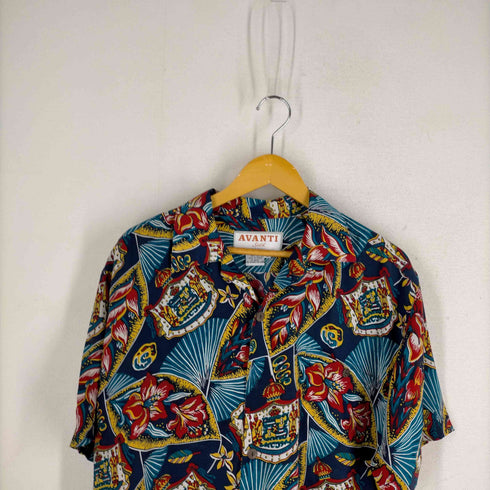 アヴァンティ・シルク AVANTI SILK シルク100% アロハシャツ メンズ import:L
