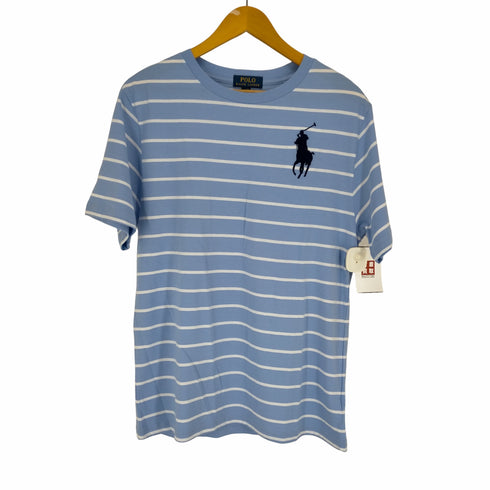ポロラルフローレン POLO RALPH LAUREN ボーダー柄ビッグポニー刺繍クルーネックTシャツ メンズ JPN:XL