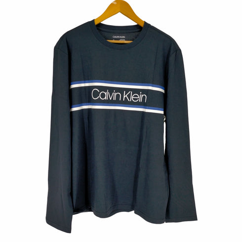 カルバンクライン CALVIN KLEIN ダブルストライプL/Sカットソー メンズ JPN:L