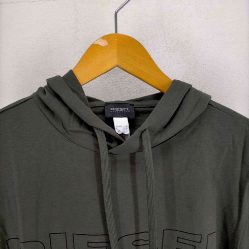 ディーゼル DIESEL UNDERWEAR ロゴプリントプルオーバーパーカー メンズ JPN:L