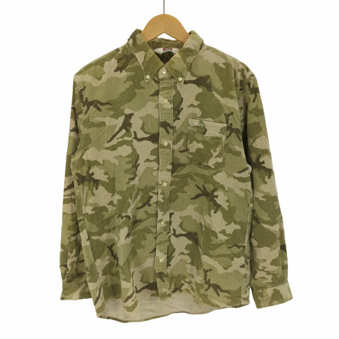 ベンデイビス BEN DAVIS Stretch Camo Coal L/S Shirt ストレッチ カモ コール シャツ メンズ import:XL