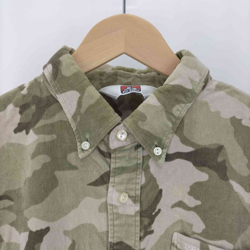 ベンデイビス BEN DAVIS Stretch Camo Coal L/S Shirt ストレッチ カモ コール シャツ メンズ import:XL