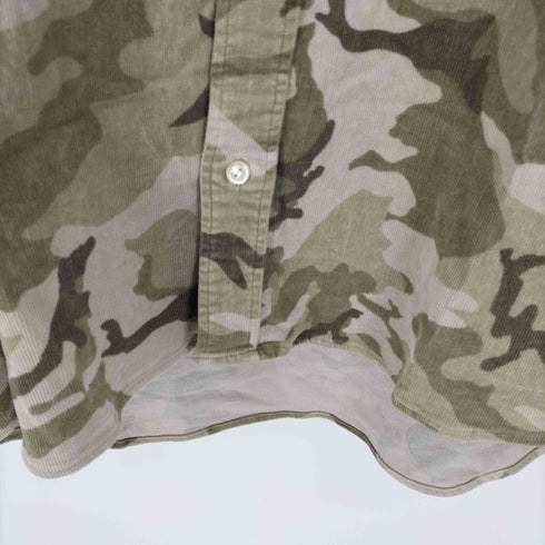 ベンデイビス BEN DAVIS Stretch Camo Coal L/S Shirt ストレッチ カモ コール シャツ メンズ import:XL