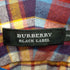 バーバリーブラックレーベル BURBERRY BLACK LABEL ロゴ刺繍 ロングスリーブチェックシャツ メンズ JPN:2