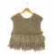 アダワズ ADAWAS MACRAME VEST リネンブレンド マクラメベスト レディース FREE