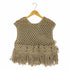 アダワズ ADAWAS MACRAME VEST リネンブレンド マクラメベスト レディース FREE