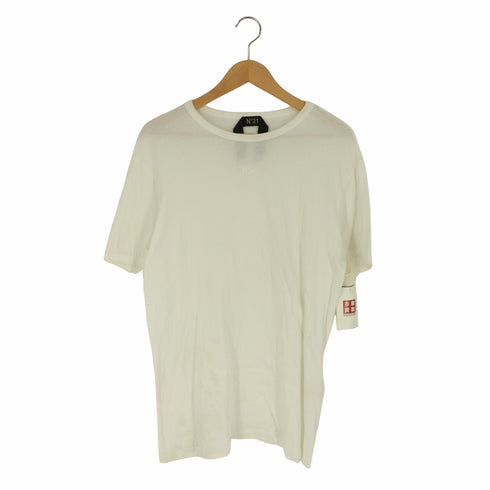 ヌメロヴェントゥーノ N°21 イタリア製 フロント3Dロゴ クルーネックTシャツ メンズ import:S