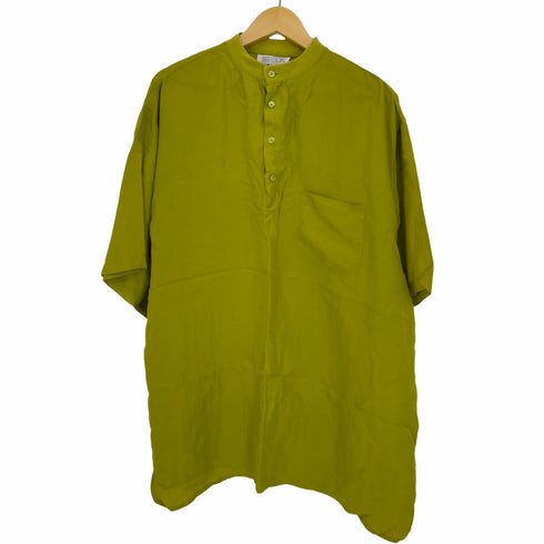 シルク100 オーバーサイズポロシャツ メンズ import:XL