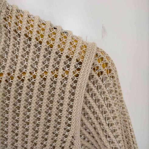 レイビームス Ray BEAMS RBS ネット編み アウトシーム クルーネック ニット レディース ONE SIZE