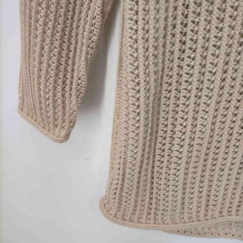 レイビームス Ray BEAMS RBS ネット編み アウトシーム クルーネック ニット レディース ONE SIZE