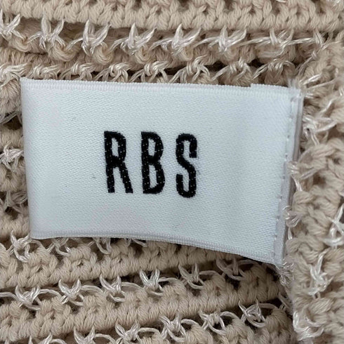 レイビームス Ray BEAMS RBS ネット編み アウトシーム クルーネック ニット レディース ONE SIZE