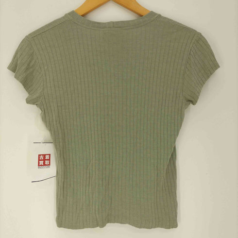アニエスベー agnes b. 90-00S フランス製 シルク混 レーヨン S/S ニット カットソー レディース 1