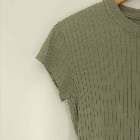 アニエスベー agnes b. 90-00S フランス製 シルク混 レーヨン S/S ニット カットソー レディース 1