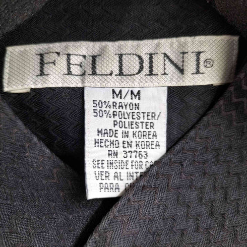 FELDINI 総柄比翼 L/S シャツ メンズ import:M