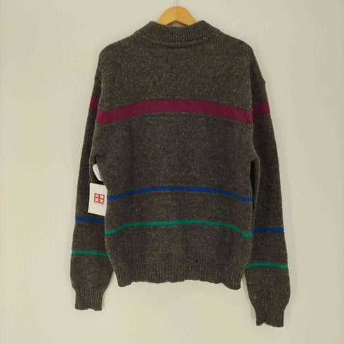 ペンドルトン PENDLETON 70S USA製 PURE VIRGIN WOOL ネップ ヘンリーネック ウール ニット メンズ import:L