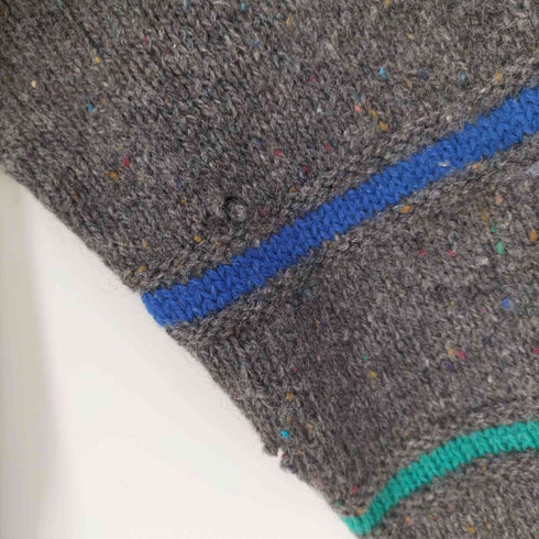 ペンドルトン PENDLETON 70S USA製 PURE VIRGIN WOOL ネップ ヘンリーネック ウール ニット メンズ import:L