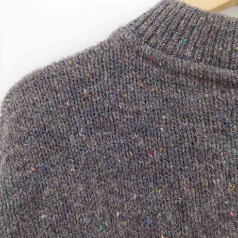 ペンドルトン PENDLETON 70S USA製 PURE VIRGIN WOOL ネップ ヘンリーネック ウール ニット メンズ import:L