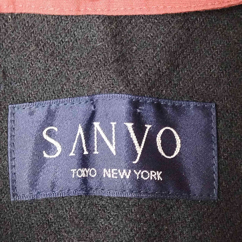 サンヨー SANYO ライナー付き 比翼 スタンドカラー コート レディース