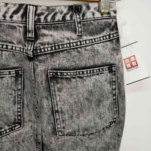 アダムエロペ Adam et Rope フロントスリットデニムスカート アシッドウォッシュ レディース JPN:36