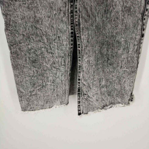 アダムエロペ Adam et Rope フロントスリットデニムスカート アシッドウォッシュ レディース JPN:36