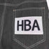 フルギ HBA 刺繍デザインブラックデニムパンツ メンズ 38