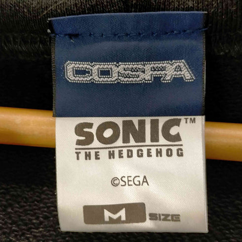 コスパ COSPA SONIC&SHADOW ゲームキャラクタープリント ジップアップパーカー メンズ JPN:M