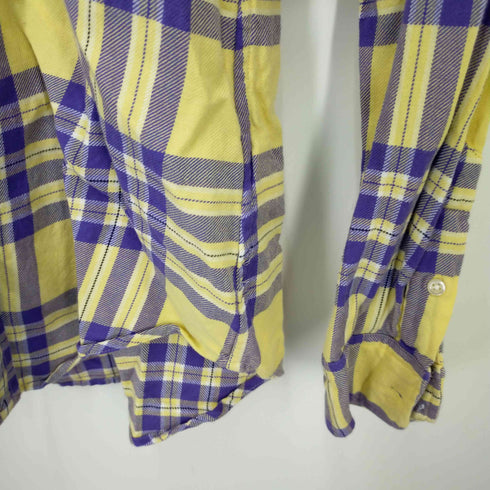 ラルフローレン RALPH LAUREN CLASSIC FIT ポニー刺繍 ロングスリーブボタンダウンチェックシャツ メンズ import:XS