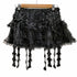 HELL BUNNY ゴスダークフリルモールゴシックメッシュミニスカート レディース JPN:XS