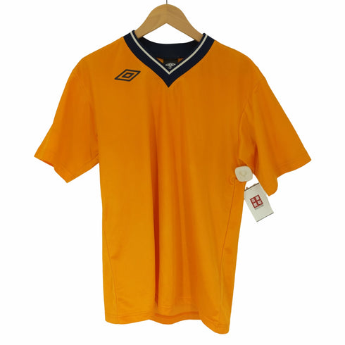 アンブロ UMBRO ロゴプリント Vネック ゲームシャツ サッカー メンズ import:L