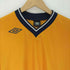 アンブロ UMBRO ロゴプリント Vネック ゲームシャツ サッカー メンズ import:L