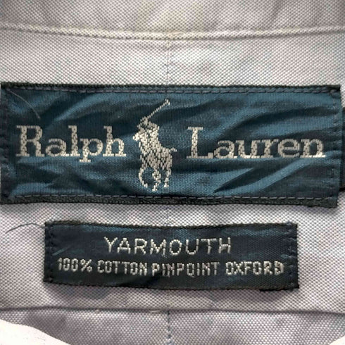 ラルフローレン RALPH LAUREN YARMOUTH PINPOINT OXFORD スモールポニー ボタンダウンシャツ メンズ 16 34/35