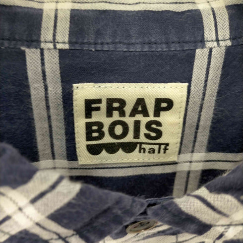 フラボア FRAPBOIS half 丸襟 チェック L/S シャツ メンズ JPN:2
