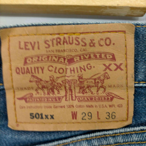 リーバイス Levis 90s USA製 501xx ボタン裏553 インディゴジーンズ メンズ W29L36